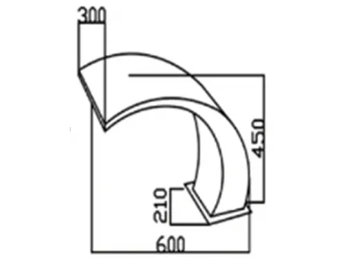 Водопад из нерж. стали (300 мм.) HIDROTERMAL Hidro-WF0972 (Кобра)