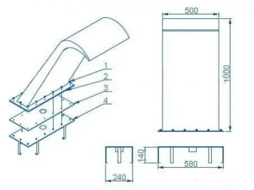 Водопад из нерж. стали Ниагара 500 АС