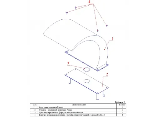Водопад из нерж. стали Рондо 400 MV 5