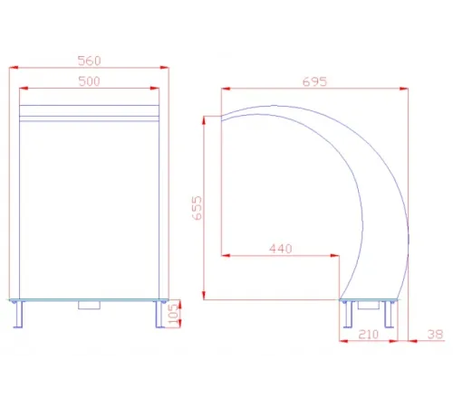 Водопад из нерж. стали Рондо 500 MV 5