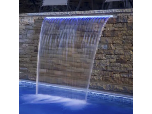 Водопад Aquaviva PB 900-150(L) (ш. 900 мм., излив 150 мм.) стеновой пластиковый с LED подсветкой