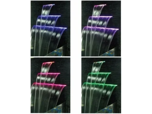 Водопад Aquaviva PB 900-150(L) (ш. 900 мм., излив 150 мм.) стеновой пластиковый с LED подсветкой