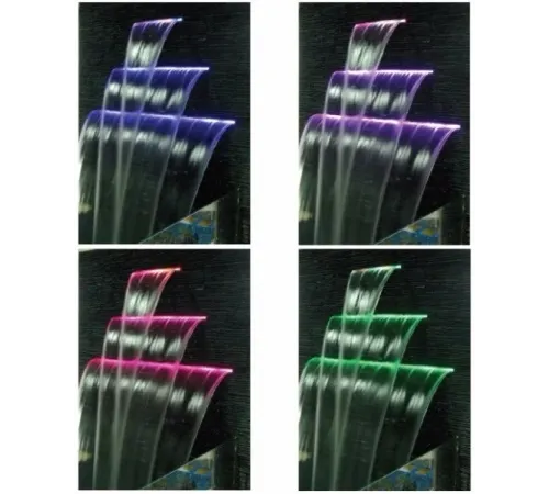 Водопад Aquaviva PB 300-150(L) (ш. 300 мм., излив 150 мм.) стеновой пластиковый с LED подсветкой