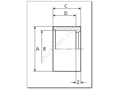 Втулка переходная д.140/125 Coraplax (7106140)