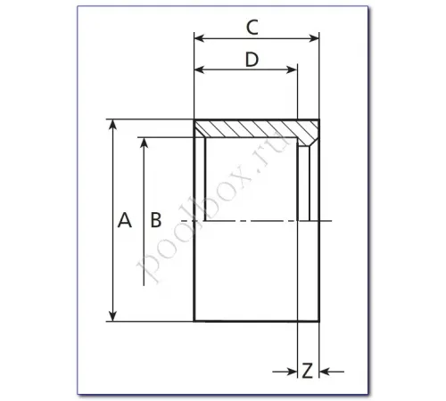 Втулка переходная д. 25/16 Coraplax (7106025)
