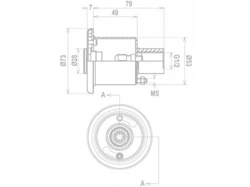 Выключатель сенсорный с нишей под плитку с реле Flexinox