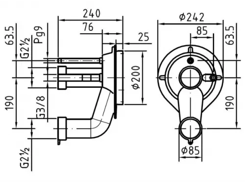 Закладная Fitstar для противотока Тайфун (B7610050)