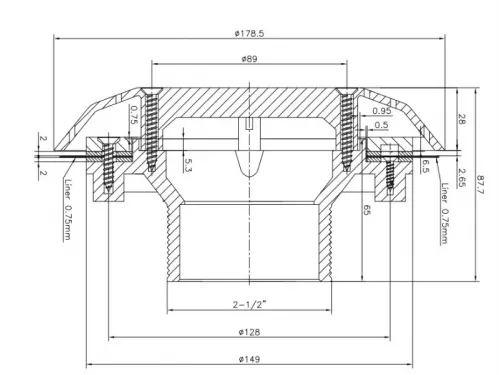 Желоб водозабора (универ.) Kripsol BAL.B