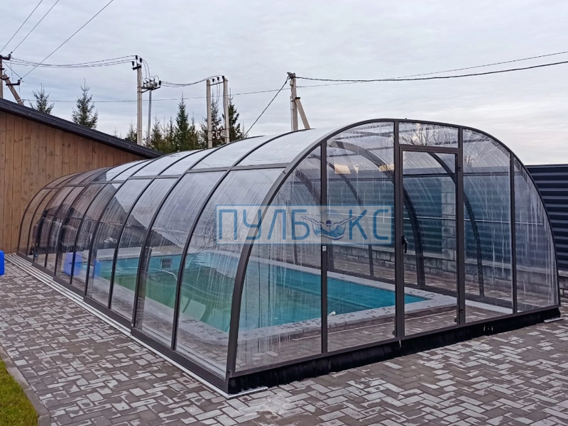 Сдача объекта. Раздвижной павильон обеспечит теплосбережение и эффективное удлинение купального сезона