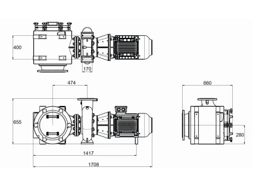 Насос (525 м3/ч, 22 кВт/ч, 380В) PSH FDN-135HV (1FN13000E7V)
