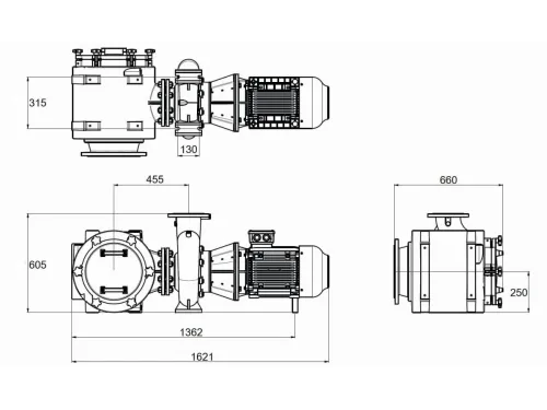 Насос (369 м3/ч, 18.5 кВт/ч, 380В) PSH FDN-134HV (1FN12500E4V)