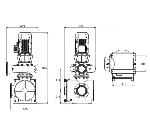 Насос (250 м3/ч, 11 кВт/ч, 380В) PSH FDN-126V (1FN11506V7V)