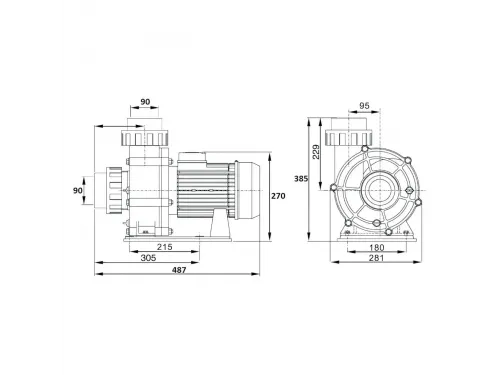 Насос (81 м3/ч, 4 кВт/ч, 380В) PSH NEW CONTRA-5T (00005010300)