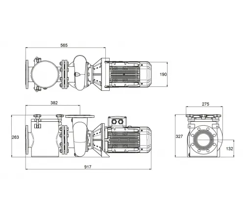 Насос (45 м3/ч, 3 кВт/ч, 380В) PSH FDN-16 (1FN30406E4V)