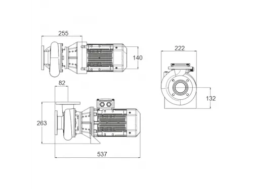 Насос (38 м3/ч, 1.5 кВт/ч, 380В) PSH DN-14 (1DN30200E4V)