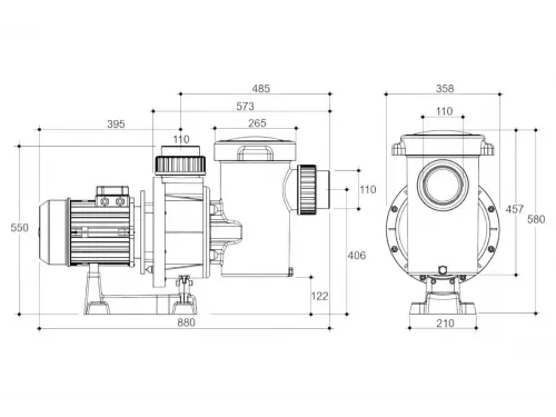 Насос (47 м3/ч, 2.2 кВт/ч, 380В) Gemas FLOODER (0111FLO30)