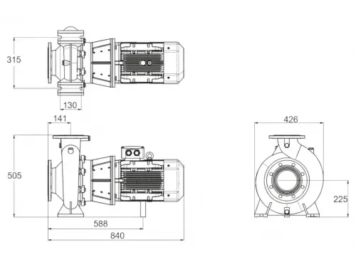 Насос (140 м3/ч, 7.5 кВт/ч, 380В) PSH DN-130 (1DN11000E7V)