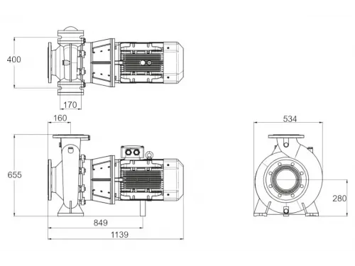 Насос (547 м3/ч, 22 кВт/ч, 380В) PSH DN-135 (1DN13000E7V)