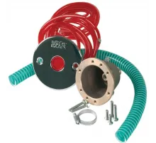 Пневмопускатель бронза Hugo Lahme +накладка н/с+шланг (плитка) (7010120)