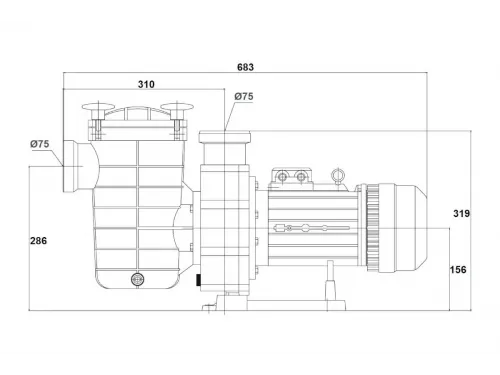 Насос (44 м3/ч, 3 кВт/ч, 380В) GLONG FCP-A (FCP-3000AT)