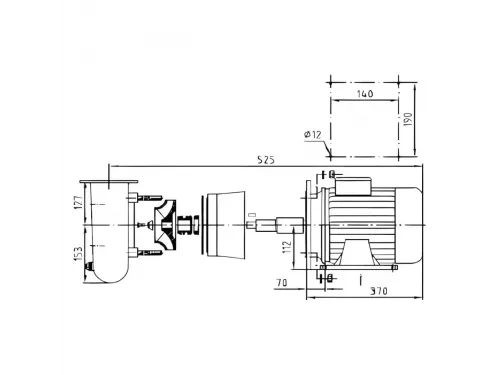 Насос (100 м3/ч, 4 кВт/ч, 380В) Hugo Lahme 7731050