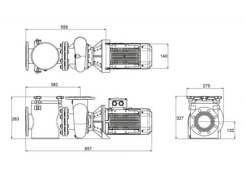 Насос (42 м3/ч, 2.2 кВт/ч, 380В) PSH FDN-15 (1FN30300E4V)