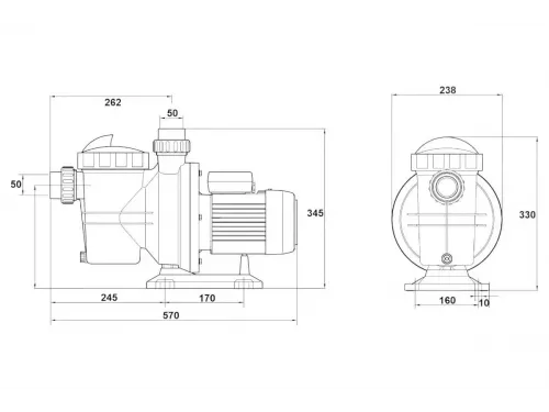 Насос (17.9 м3/ч, 1.1 кВт/ч, 220В) GLONG FCP-SВ (FCP-1100S2)