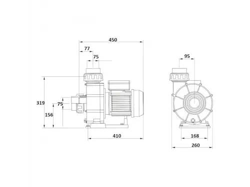 Насос (56 м3/ч, 3 кВт/ч, 380В) GLONG BTP-3000T