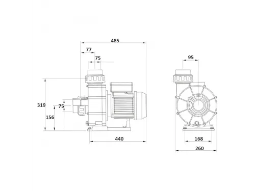 Насос (70 м3/ч, 4 кВт/ч, 380В) GLONG BTP-4000T