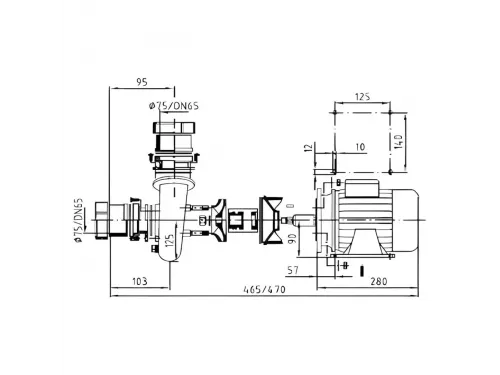 Насос (63 м3/ч, 2.6 кВт/ч, 380В) Hugo Lahme 7753650