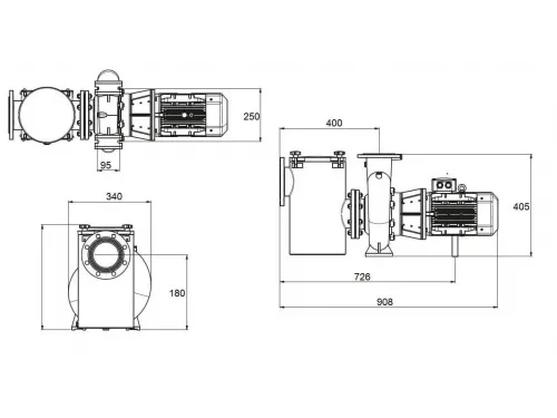 Насос (33 м3/ч, 1.5 кВт/ч, 380В) PSH FDN-325H (1FN10200E4V)