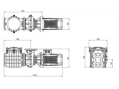 Насос (70 м3/ч, 3 кВт/ч, 380В) PSH F-GIANT (1FGN0400E4VTB) (с бронз. раб. кол.)