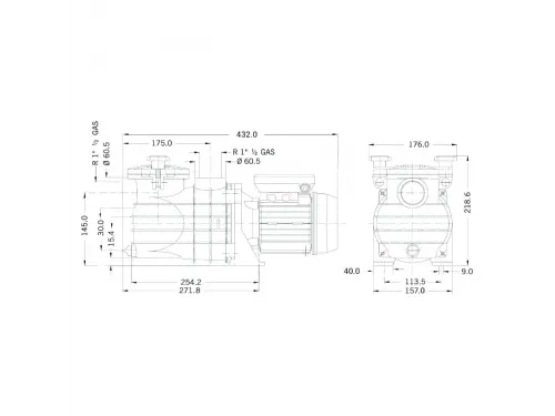 Насос (3.1 м3/ч, 0.2 кВт/ч, 220В) PSH LX SLP300T (1MIC1020M2V)