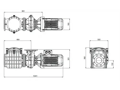Насос (100 м3/ч, 4 кВт/ч, 380В) PSH F-GIANT (1FGN0559E4VTB) (с бронз. раб. кол.)