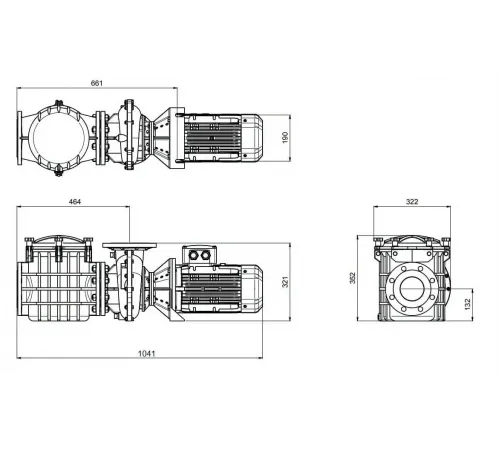 Насос (82 м3/ч, 4 кВт/ч, 380В) PSH F-GIANT (1FGN0558E4VTB) (с бронз. раб. кол.)