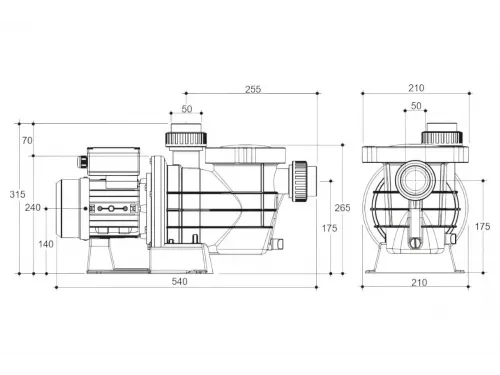 Насос (14.9 м3/ч, 0.75 кВт/ч, 220В) Gemas STREAMER MINI (0111STRM100M)