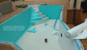 Отделка чаши бассейна и бортика