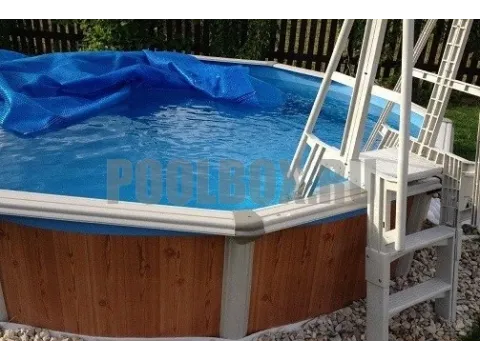 Технология заглубления каркасного бассейна Эсприт Биг, Гибралтар Atlantic pool