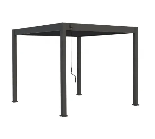 Пергола Aquaviva Модерн отдельностоящая (ручное управление ламелями) 4X3м RAL 7015 (Антрацит)