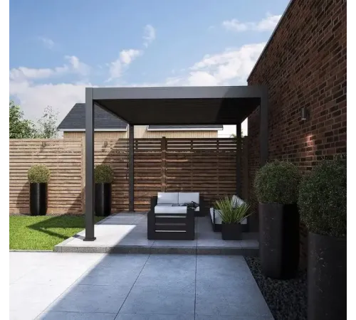 Пергола Aquaviva Нео Отдельностоящая 3X4м RAL 7015 (Антрацит)