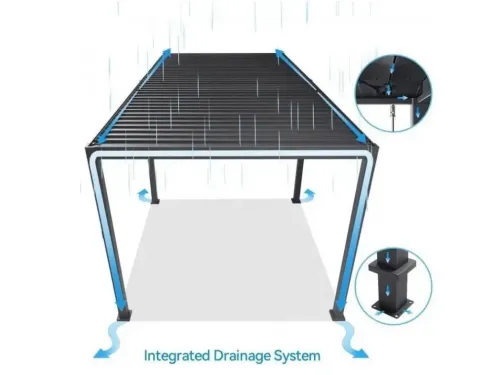 Пергола Aquaviva Нео Отдельностоящая - 6X3м RAL 9016 (Белая)