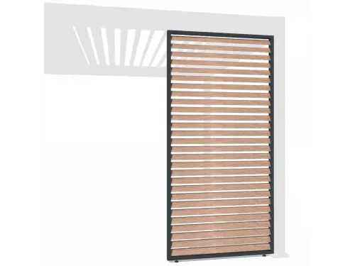 Фиксированная горизонтальная боковая панель- 1.2М Черная