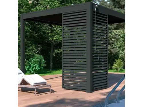 Фиксированная горизонтальная боковая панель- 1.2М Черная