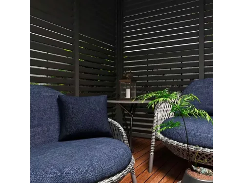 Фиксированная горизонтальная боковая панель- 1.2М Черная