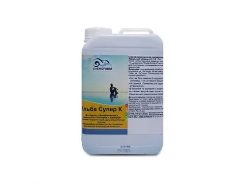 Альба супер К альгицид непенящийся 14%  5л.  Chemoform
