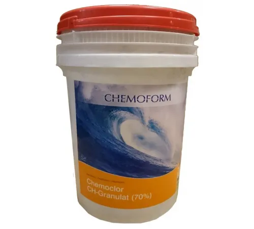 Кемохлор-СН быстрорастворимый гипохлорит кальция (хлор 70% ) в гранулах, 45 кг, Chemoform