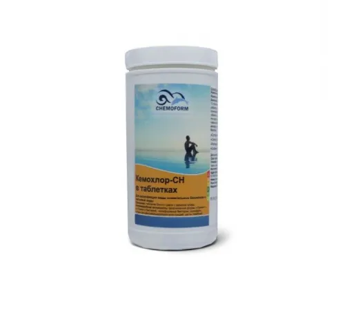Кемохлор-СН быстрорастворимый гипохлорит кальция (хлор 70% ) в таблетках 20гр.,  1 кг, Chemoform