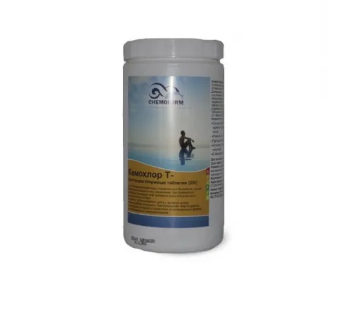 Кемохлор-Т быстрорастворимый стабилизированный хлор 50% в таблетках 20гр.,  1 кг, Chemoform