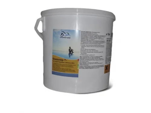 Кемохлор-Т быстрорастворимый стабилизированный хлор 50% в таблетках 20гр., 30 кг, Chemoform