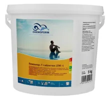 Кемохлор-Т медленнорастворимый стабилизированный хлор 90% в таблетках 200гр., 50 кг, Chemoform